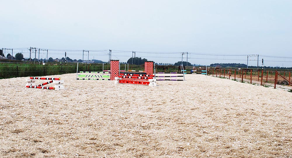 paardenbodem, buitenbak, buitenbodem. geopad, springbodem, manegebodem buiten, paardrijbodem,